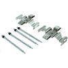 Centric 300.08471 Disc Brake Pad Set Premium Semi-Metallic Brake Pads with Shims and Hardware
