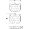 308.01140 by CENTRIC - Street Brake Pads Front with Shims