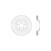 Centric 128.45084L Disc Brake Rotor Cross Drilled Rotor