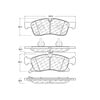100.14550 by CENTRIC - Original Equipment Formula Brake Pads with Hardware