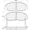 Centric 308.05030 Disc Brake Pad Set StopTech Street Brake Pad