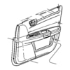 Chrysler 1AF371DBAA Interior Door Pull Handle Interior Door Pull Handle - fits 2006-2007 Chrysler 300