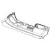 Chrysler 1GM582D1AB Center Console Center Console - on Floor, fits 2007-2010 Chrysler Sebring