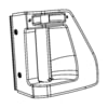 Chrysler 1CU64DK5AD Sliding Door Handle Sliding Door Handle - Passenger Side, fits 2008-2010 Chrysler Town & Country