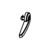 1FK07XDHAD by CHRYSLER - Seat Back Recliner Adjustment Handle - Driver Side, fits 2007-2008 Chrysler Sebring