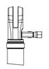 Hendrickson S-35295-2 Trailer Axle Assembly Trailer Axle Assembly - Front Linear Actuator with Fittings, 48 Inch Box
