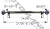 Automann TMR507 Axle Torque Rod Axle Torque Rod, Rebushable Torque Rod, 29.75-inch Fixed Length for Western Star Trucks