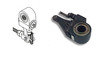 S-21399-4 by HENDRICKSON - SLACK ADJUSTER, 28 SPLINE, 6.0" AUTOMATIC BRAKE ADJUSTER