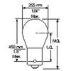 General Electric 26960 Back Up Light Bulb GE S8 - Automotive
