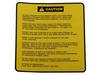 38533 by CONDOR - CONDOR ORIGINAL OEM, DECAL - LOWER CAUTION BOOM