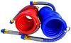 Tramec Sloan 451039B Trailer Air Brake Service Coupling Hose MAXXDuty Coiled Air, 15', BLUE, 10 & 40 LEADS, 1/2 NPT