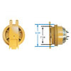Kit Masters 99294 Engine Cooling Fan Clutch Engine Cooling Fan Clutch - GoldTop, 7.54" Back Pulley, 9.04" Front Pulley