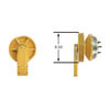Kit Masters 99342 Engine Cooling Fan Clutch Engine Cooling Fan Clutch - GoldTop, 8.59" Back Pulley, with High-Torque