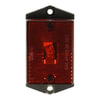 Grote 46392 Side Marker Light Rectangular Single-Bulb Clearance Marker Light with Built-In Reflector, Red