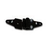 Whiting Door 8071ASM Door Hinge 1.5" Roller End Hinge Assembly, Complete with Cap, Black, Steel