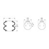 Firestone W013586910 Suspension Air Spring Kit Firestone Double Convoluted Air Spring