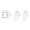 Firestone W013585900 Suspension Air Spring Kit Airide Air Spring Double Convoluted 20-2