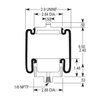 Firestone W023587070 Suspension Air Spring Kit Air Spring Sleeve Style
