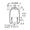 W023587208 by FIRESTONE - Air Suspension Spring - Sleeve Type, 4.5"-10.1" Height, 2.88" Bottom, 3.09" Top