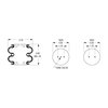 Firestone W013587025 Suspension Air Spring Kit Airide Air Spring Double Convoluted 25