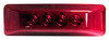 Peterson Lighting 161R Clearance Light LED Marker/ Clearance, P2, Rectangular, 4"X1.25", red, poly bag