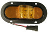 Peterson Lighting 350AF Mid Trailer Side Turn Indicator and Clearance Light Assembly LED Mid-Turn/ Side Marker, Oval, w/