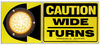 Peterson Lighting 418WTA Wide Turn Signal LED Mid-Trailer Wide-Turn Signal Rectangular, 36-Diode 17.875"X8", amber, box