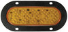 Peterson Lighting 423QA-P Mid Trailer Side Turn Indicator and Clearance Light Assembly LED Turn Signal, Oval, Sequtential, w/