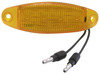 Peterson Lighting 4354A Clearance Light LED Marker/ Clearance, P2, Oblong, w/ two .180 Bullets, 4.7"X1.5", amber, poly bag