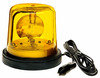 Peterson Lighting 763A Strobe Light Incandescent Revolving Light, Beacon, w/ Plug, & Switch 5.5"X5.25", amber, box