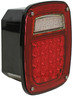 Peterson Lighting 845 Brake / Tail / Turn Signal Light LED Rear Combination Light Rectangular, 5/ 6 Function w/o License
