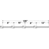 Peterson Lighting B2412 Trailer Wiring Harness Wire Harness, Front Marker, 4 Plug, 120", bulk pack