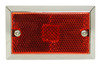 Peterson Lighting M125R Clearance Light Incandescent Marker/ Clearance, P2, Rectangular, Chrome, 3.75"X2.25", red, bulk pack