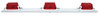 M107-3R by PETERSON LIGHTING - Light Bar, Mini, White, 16.63"X1.42", red, bulk pack