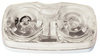 Peterson Lighting M138C Clearance Light Incandescent Accessory Light, PC-Rated, Rectangular, Double Bulls-Eye, 4"X2", white,
