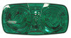 Peterson Lighting M138G Clearance Light Incandescent Accessory Light, Rectangular, Double Bulls-Eye, 4"X2", green, bulk pack