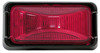Peterson Lighting M152BKR Clearance Light Incandescent Marker/ Clearance, PC-Rated, Rectangular, Black Kit, 2.48"X1.20", red,