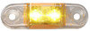 Peterson Lighting M168CA-BT2 Clearance Light LED Marker/ Clearance, P2, Oblong, Clear Lens .180 Bullets, 2.6"X0.75", amber,