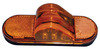 M351A by PETERSON LIGHTING - LED Mid-Turn/ Side Marker, Oval, 6.50"X2.25", amber, bulk pack