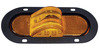 Peterson Lighting M355AF Mid Trailer Side Turn Indicator and Clearance Light Assembly LED Mid-Turn/ Side Marker, Oval, w/