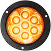 M824A-7 by PETERSON LIGHTING - LED Turn Signal, Front & Rear, Round, Flange-Mount 4", amber, bulk pack