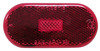 V128R by PETERSON LIGHTING - Incandescent Marker/ Clearance, P2, Oblong, w/ Reflex, 4.07"X2.04", red, Viz Pack
