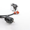 Phillips & Temro 860-6005 Engine Heater Cord Weatherproof Silicone Cordset and Receptacle-120V, 6 ft., 16 ga, 4-Hole Square