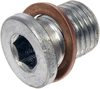 65407 by DORMAN - Trapped Washer Oil Drain Plug M14x1.50