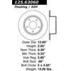 Centric 125.63060 Disc Brake Rotor Centric Premium High Carbon Alloy Brake Rotor