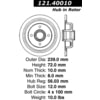 Centric 121.40010 Disc Brake Rotor and Hub Assembly C-Tek Standard Disc Brake Rotor - 9.40 in. Outside Diameter