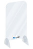 Fleet Engineers PPE-01630 Frontline Safety Shield Sneeze Guard 16" x 30" Countertop Barrier