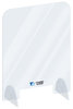 PPE-02430 by FLEET ENGINEERS - Frontline Safety Shield Sneeze Guard 24" x 30" Countertop Barrier