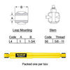 Haldex SA65402 Suspension Shock Absorber Suspension Shock Absorber - 15" Compressed Length, 23-1/2" Extended Length