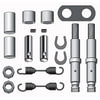 Haldex CQ67397 Drum Brake Hardware Kit Dana Spicer 12-1/4" Brakes - Bolted Spider Hardware Kit